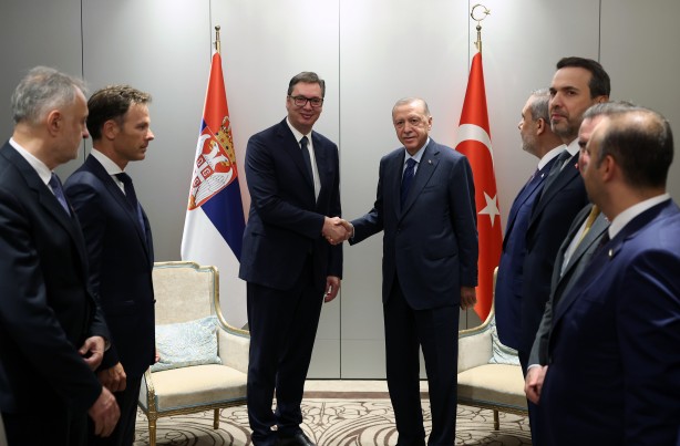 Foto - Cumhurbaşkanı Erdoğan, Sırbistan Cumhurbaşkanı Vucic ile görüştü