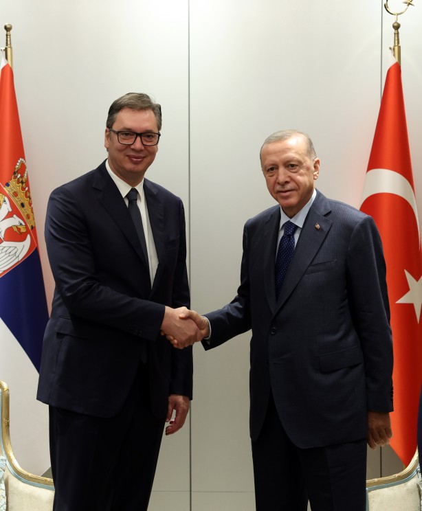 Foto - Cumhurbaşkanı Erdoğan, Sırbistan Cumhurbaşkanı Vucic ile görüştü