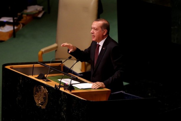 Foto - Cumhurbaşkanı Erdoğan'a BM'de yoğun ilgi