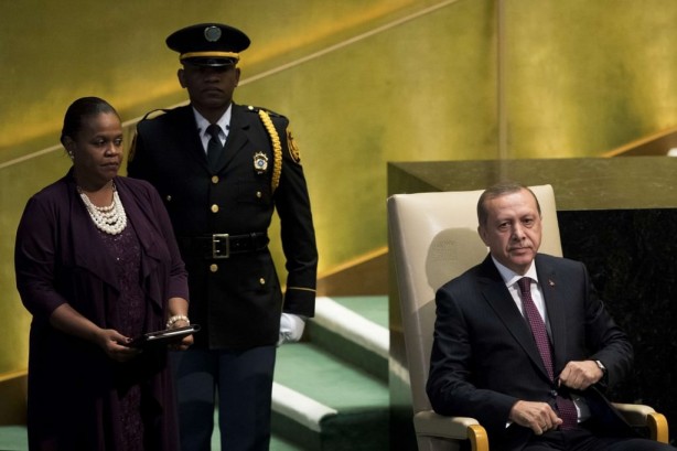 Foto - Cumhurbaşkanı Erdoğan'a BM'de yoğun ilgi
