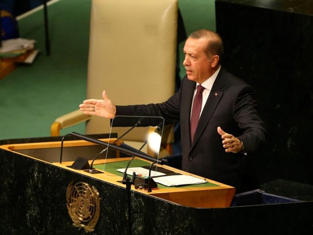 Foto - Cumhurbaşkanı Erdoğan'a BM'de yoğun ilgi