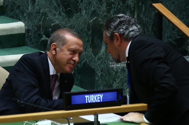 Foto - Cumhurbaşkanı Erdoğan'a BM'de yoğun ilgi
