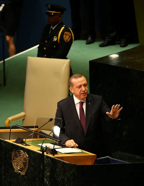 Foto - Cumhurbaşkanı Erdoğan'a BM'de yoğun ilgi