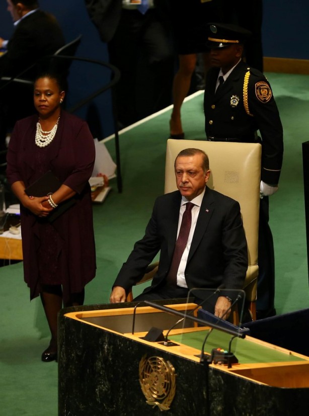 Foto - Cumhurbaşkanı Erdoğan'a BM'de yoğun ilgi