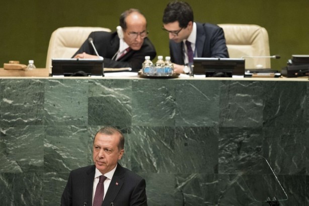 Foto - Cumhurbaşkanı Erdoğan'a BM'de yoğun ilgi