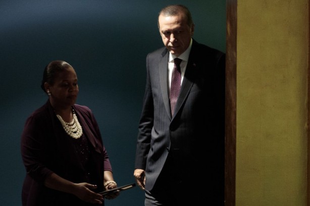 Foto - Cumhurbaşkanı Erdoğan'a BM'de yoğun ilgi