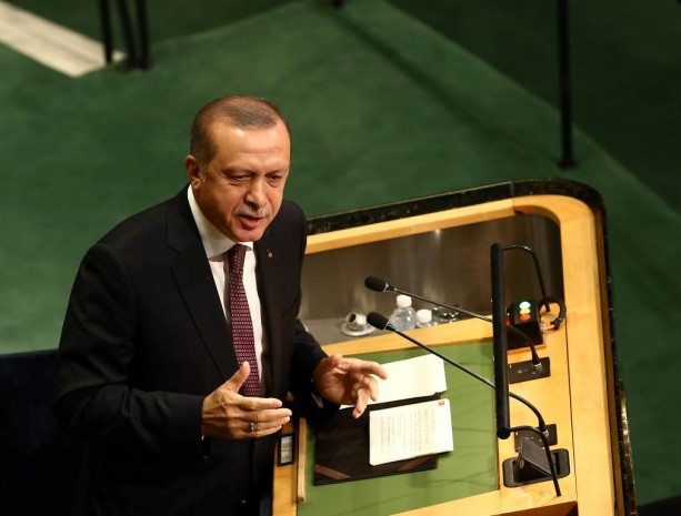 Foto - Cumhurbaşkanı Erdoğan'a BM'de yoğun ilgi