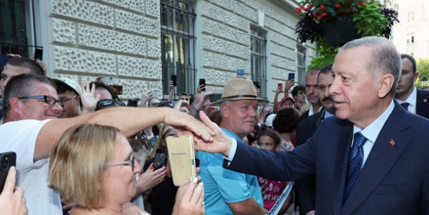 Foto - Cumhurbaşkanı Erdoğan’a Macaristan'da sevgi gösterisi