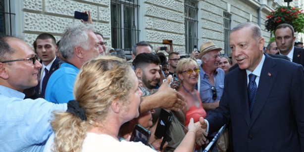 Foto - Cumhurbaşkanı Erdoğan’a Macaristan'da sevgi gösterisi