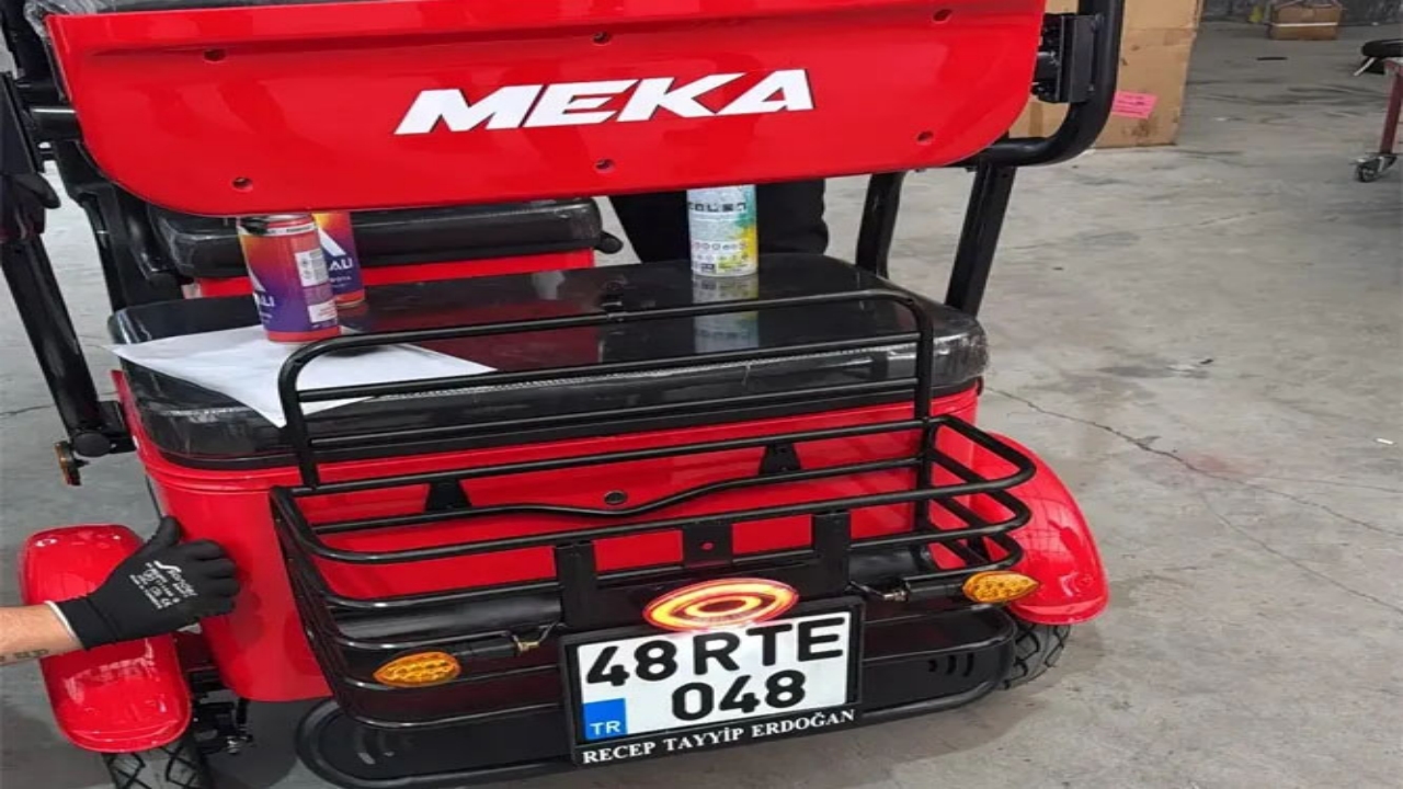 Foto - Cumhurbaşkanı Erdoğan’a özel elektrikli motosiklet! Plakası dikkat çekti