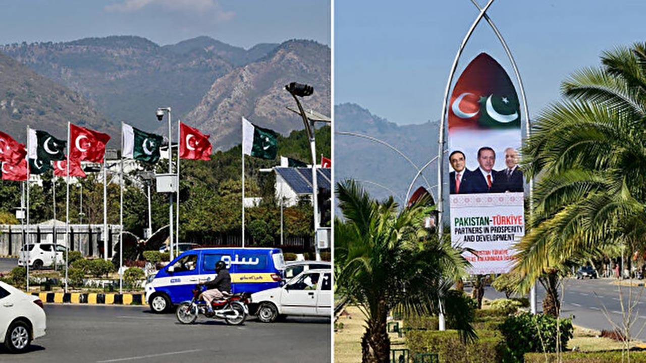 Cumhurbaşkanı Erdoğan’a Pakistan'da büyük karşılama! Caddeler Türk bayraklarıyla donatıldı