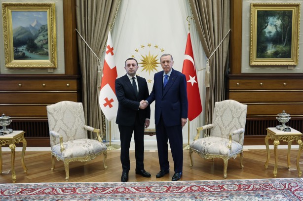 Foto - Cumhurbaşkanı Erdoğan'dan Külliye'de görüşme! Gürcistan Başbakanı'nı kabul etti