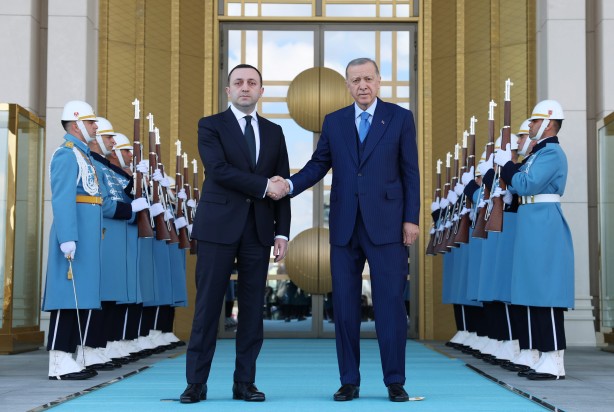 Foto - Cumhurbaşkanı Erdoğan'dan Külliye'de görüşme! Gürcistan Başbakanı'nı kabul etti