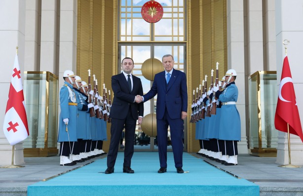 Foto - Cumhurbaşkanı Erdoğan'dan Külliye'de görüşme! Gürcistan Başbakanı'nı kabul etti