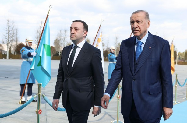 Foto - Cumhurbaşkanı Erdoğan'dan Külliye'de görüşme! Gürcistan Başbakanı'nı kabul etti