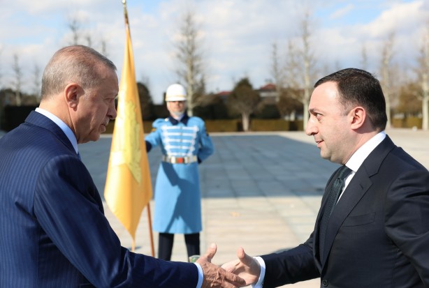Foto - Cumhurbaşkanı Erdoğan'dan Külliye'de görüşme! Gürcistan Başbakanı'nı kabul etti