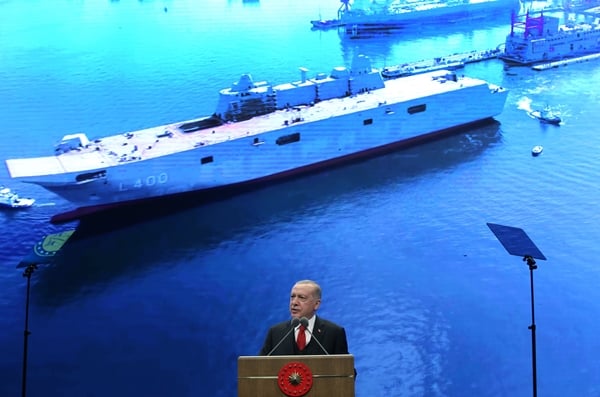 Foto - Cumhurbaşkanı Erdoğan'dan uçak gemisi müjdesi