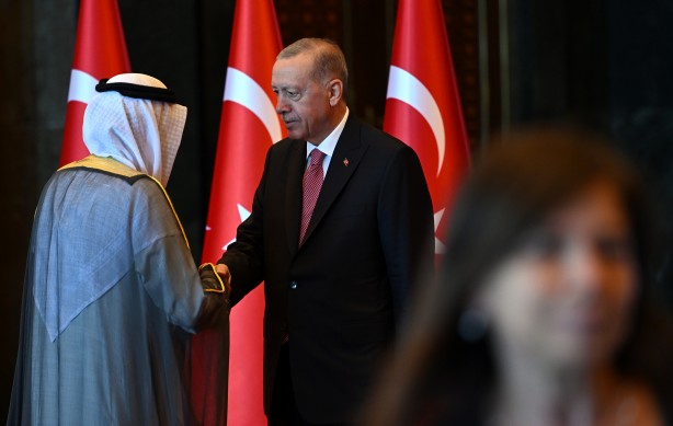 Foto - Cumhurbaşkanı Erdoğan'ın tebrikleri kabul ettiği salonda dikkat çeken detay!