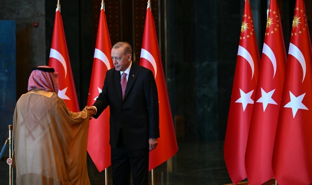 Foto - Cumhurbaşkanı Erdoğan'ın tebrikleri kabul ettiği salonda dikkat çeken detay!