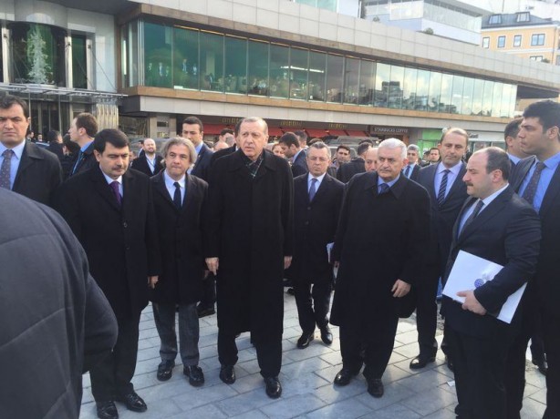 Foto - Cumhurbaşkanı o pankarta kayıtsız kalmadı