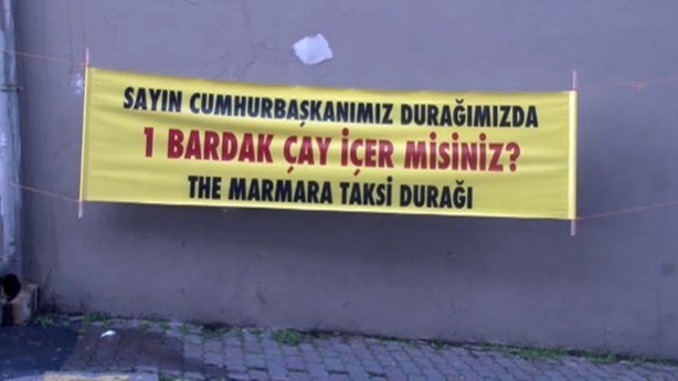 Foto - Cumhurbaşkanı o pankarta kayıtsız kalmadı