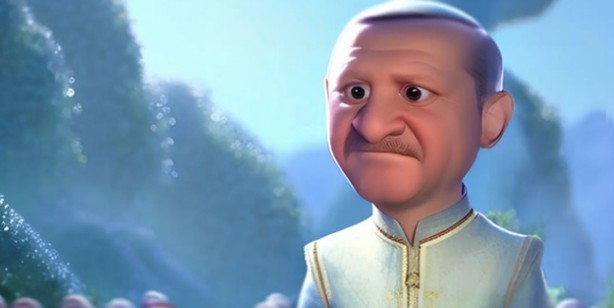 Foto - Cumhurbaşkanı Recep Tayyip Erdoğan ve diğer siyasi parti liderleri yapay zeka teknolojisi ile çizildi! Siyasetin Disney modeli