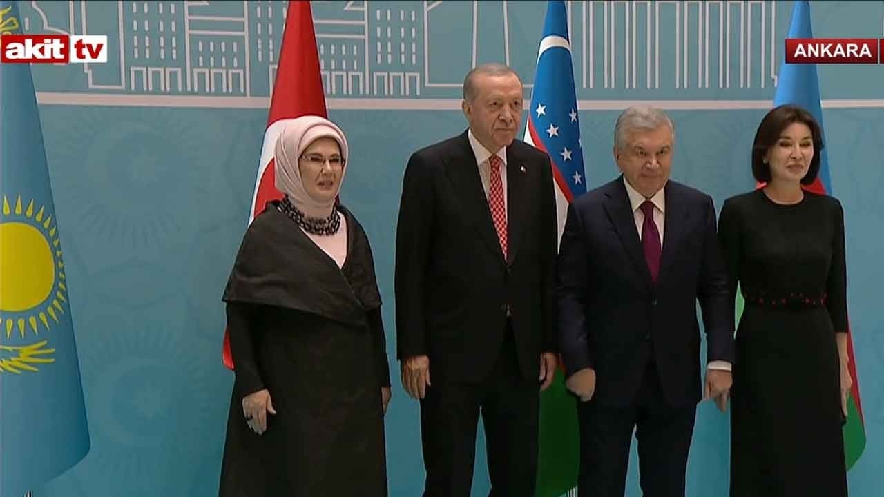 Foto - Cumhurbaşkanlığı Külliyesi’nde tarihi gece! Türk dünyası liderleri Beştepe’de bir araya geldi