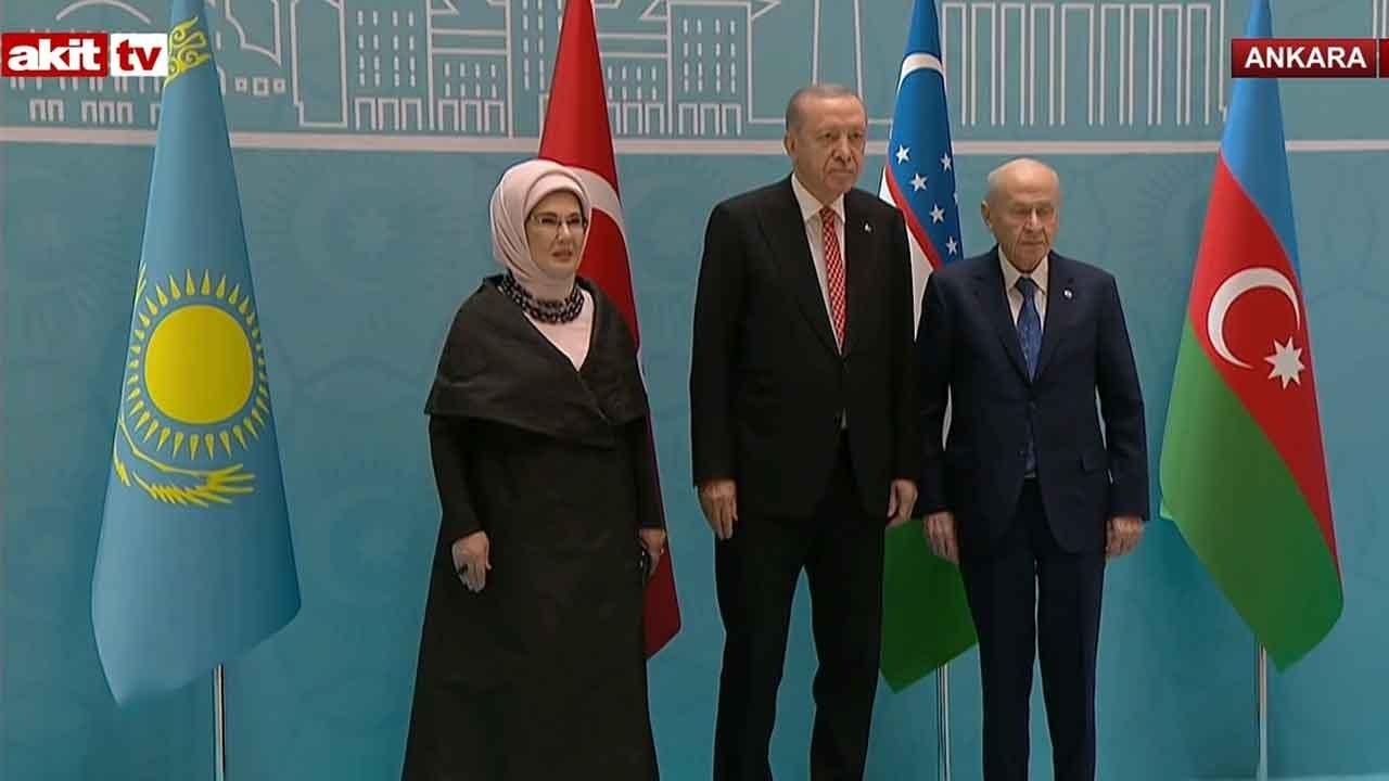 Foto - Cumhurbaşkanlığı Külliyesi’nde tarihi gece! Türk dünyası liderleri Beştepe’de bir araya geldi