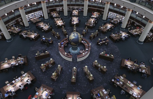 Foto - Cumhurbaşkanlığı Millet Kütüphanesi, öğrencilerden sahur vaktinde de yoğun ilgi görüyor