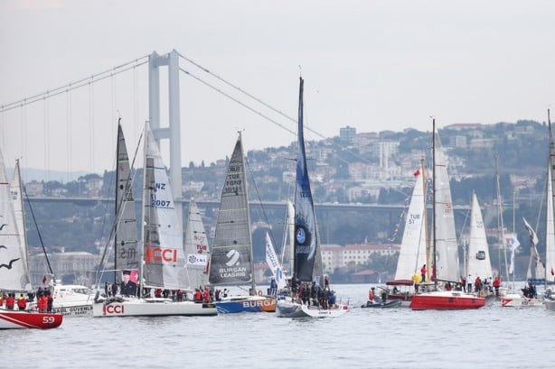 Foto - Cumhurbaşkanlığı Uluslararası Yat Yarışı, İstanbul Boğazı'nda başladı