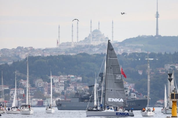 Foto - Cumhurbaşkanlığı Uluslararası Yat Yarışı, İstanbul Boğazı'nda başladı