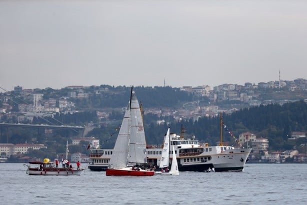 Foto - Cumhurbaşkanlığı Uluslararası Yat Yarışı, İstanbul Boğazı'nda başladı