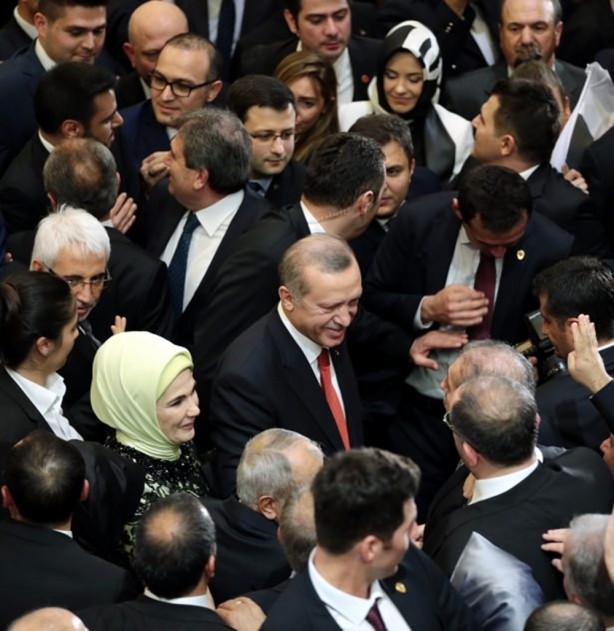 Foto - Cumhurbaşkanlığı'ndaki resepsiyona ünlü akını