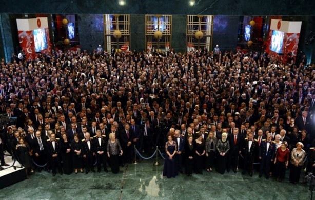 Foto - Cumhurbaşkanlığı'ndaki resepsiyona ünlü akını