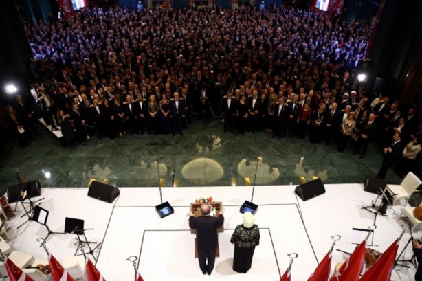 Foto - Cumhurbaşkanlığı'ndaki resepsiyona ünlü akını