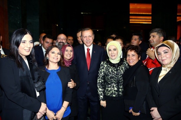 Foto - Cumhurbaşkanlığı'ndaki resepsiyona ünlü akını
