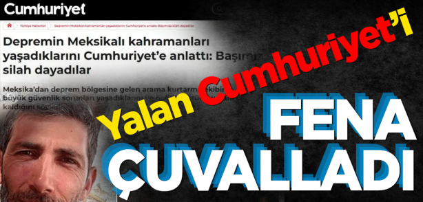 Cumhuriyet Gazetesi yine fena çuvalladı