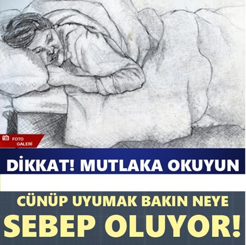 Foto - Cünüp uyumak bakın nelere sebep oluyor?