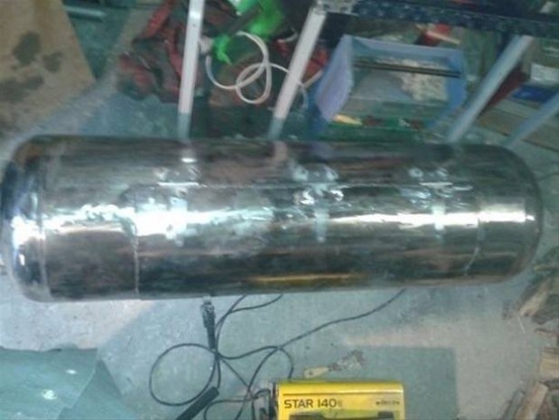 Foto - Çürümüş su ısıtıcısını mangala dönüştürdü
