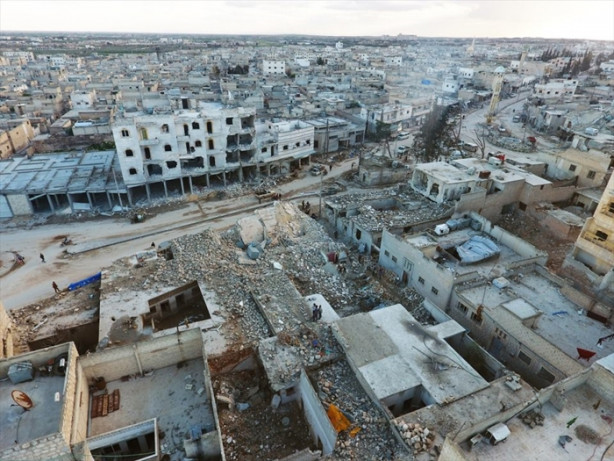 Foto - DAEŞ'ten kurtarılan El Bab havadan görüntülendi