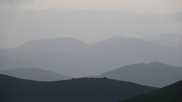 Foto - Dağlar toz bulutundan kayboldu