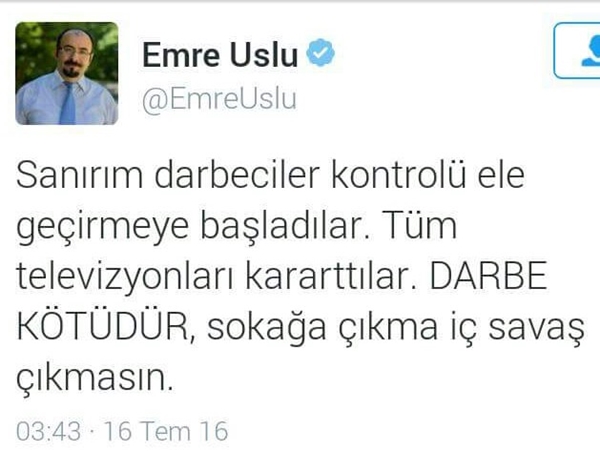 Foto - Darbe girişimi sosyal medyaya böyle yansıdı!