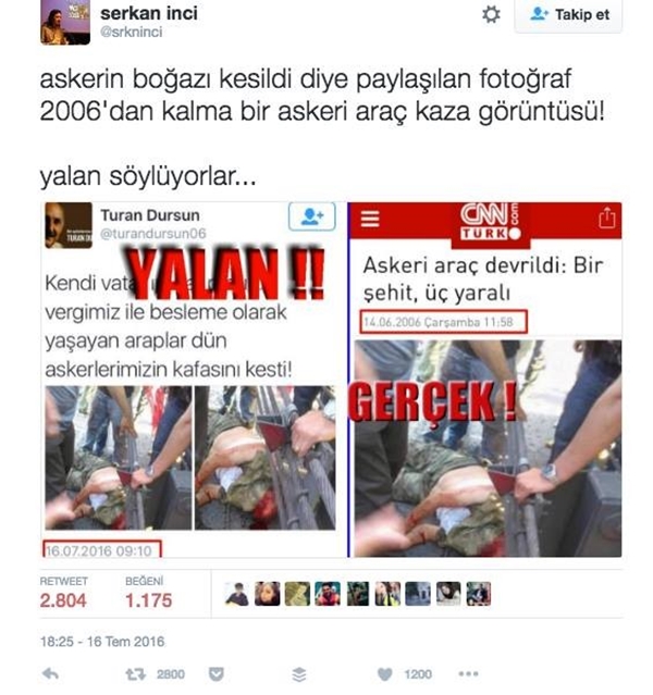 Foto - Darbe girişimi sonrası sosyal medyada gezen yalan haberler!