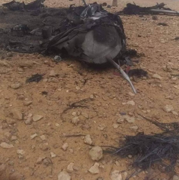 Foto - Darbeci Hafter'in çapulcuları yine kendi SİHA'larını düşürdü! 