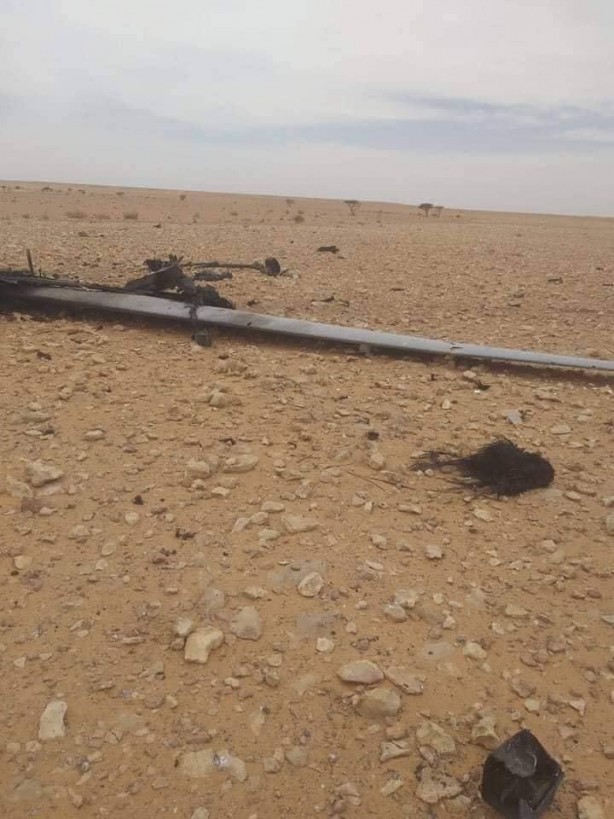 Foto - Darbeci Hafter'in çapulcuları yine kendi SİHA'larını düşürdü! 