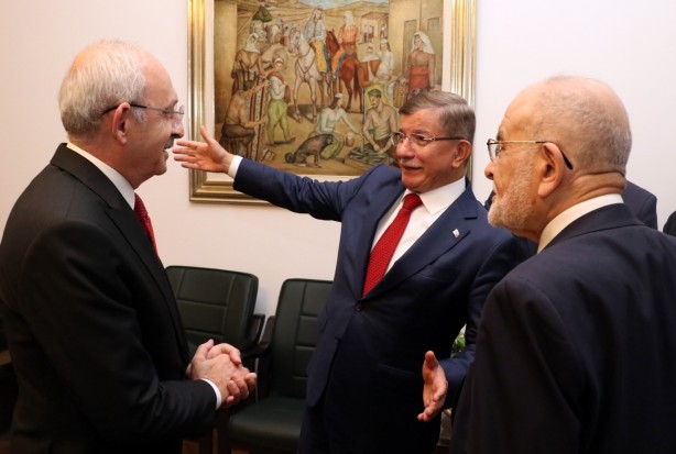Foto - Davutoğlu ve Karamollaoğlu'ndan Kılıçdaroğlu'na TBMM'de ziyaret