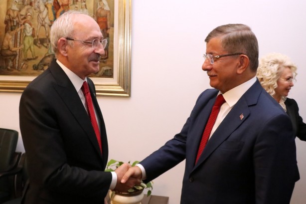 Foto - Davutoğlu ve Karamollaoğlu'ndan Kılıçdaroğlu'na TBMM'de ziyaret