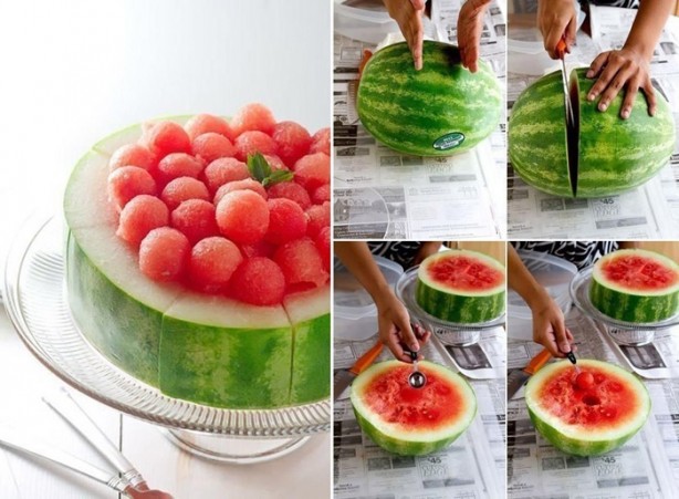 Foto - Değişik karpuz sunumları