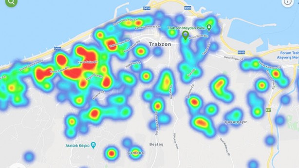 Foto - Dehşete düşüren koronavirüs haritası! Sadece bir cadde ayırıyor
