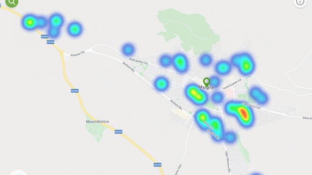 Foto - Dehşete düşüren koronavirüs haritası! Sadece bir cadde ayırıyor